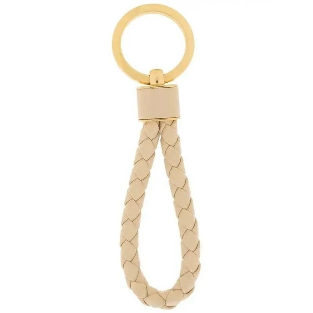 Intrecciato Leather Keyring